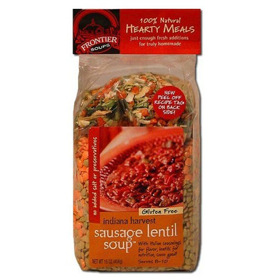 Frontier Soups Hearty Meals Indiana Harvest Sausage Lentil Soup, 16-Ounce Bags (Pack of 4)