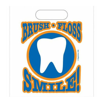 Oral Choice 3433-A Brush Floss Smile Gift Bag 1 pc