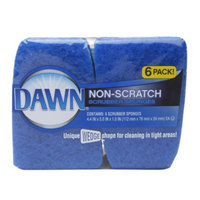 Dawn Non-Scratch Scrubber Sponges, Blue, 6 ea