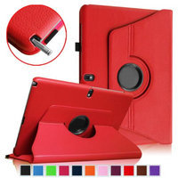 Fintie Vegan Leather Rotating Case Cover for Samsung Galaxy Note Pro 12.2 & Tab Pro 12.2 Tablet, Red