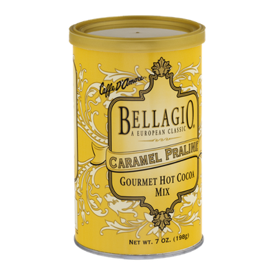Caffe D'Amore Bellagio Gourmet Hot Cocoa Mix Caramel Praline