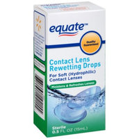 Equate Contact Lens Rewetting Eye Drops, 0.5 fl oz