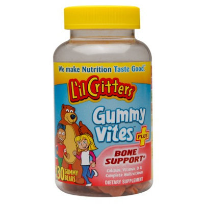 L'il Critters Gummy Vites Plus Bone Support Vitamins - 130 Count