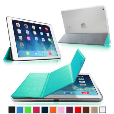 Fintie Ultra Slim Lightweight Case with Semi Transparent Hard Shell Cover for Apple iPad Air (5th Gen), Blue/Frost