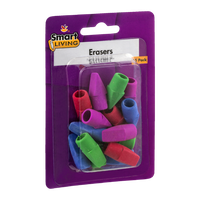 Smart Living Erasers - 15 CT