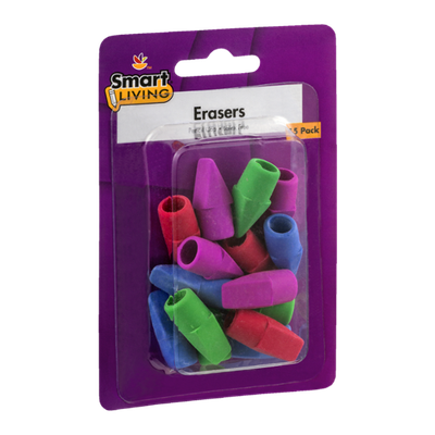 Smart Living Erasers - 15 CT