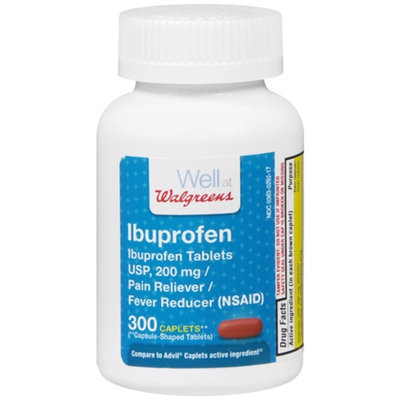 Walgreens Ibuprofen Pain Reliever/Fever Reducer Caplets, 300 ea