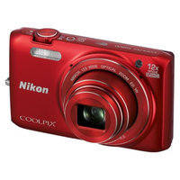 Nikon S6800 16MP Digital Camera with 12 X Optical Zoom - Red