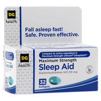 DG Health Maximum-Strength Sleep Aid Softgels - 32 ct