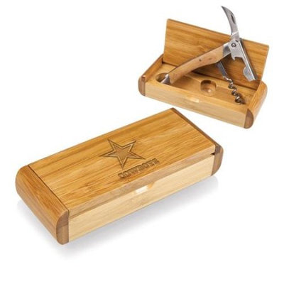 Picnic Time NFL Elan Bamboo Corkscrew - Dallas Cowboys Engraved