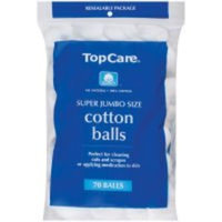 Top Care Super Jumbo Size Cotton Balls (Case of 24)