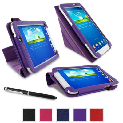 rooCASE Samsung Galaxy Tab 3 7.0 Case - Origami Stand Tablet Case - PURPLE