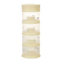 Innobaby Packin' smart Four Tier Travels Stack N Seal Food Storage System, Yellow (Discontinued by Manufacturer)