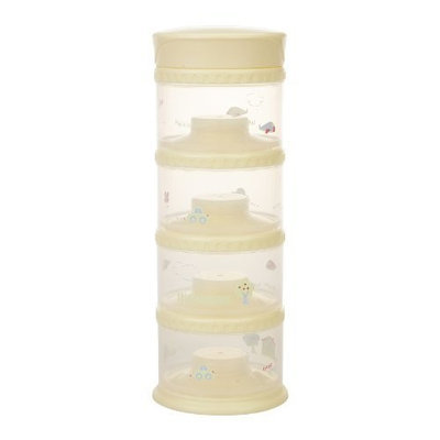 Innobaby Packin' smart Four Tier Travels Stack N Seal Food Storage System, Yellow (Discontinued by Manufacturer)