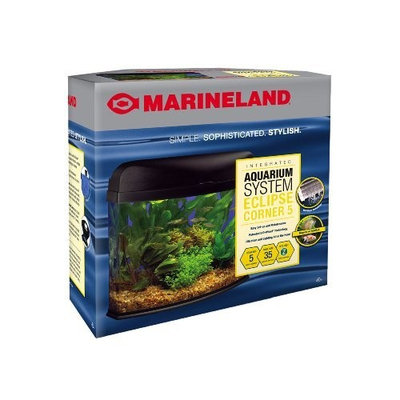 Marineland Eclipse Seamless Desktop Corner Aquarium, 5-Gallon
