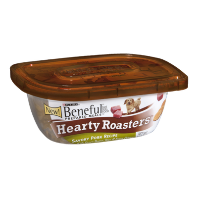 Purina Beneful Prepared Meals Dog Food Hearty Roasters Savory Pork Recipe