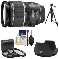 Canon EF-S 17-55mm f/2.8 IS USM Zoom Lens with 3 UV/CPL/ND8 Filters + Hood + Tripod + Kit for EOS 70D, Rebel T3, T3i, T4i, T5, T5i, SL1 DSLR Cameras