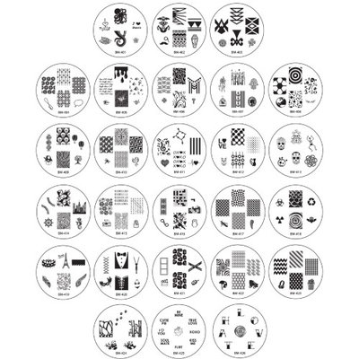 Bundle Monster 26pc Nail Art Image Manicure Stamping Plates-2013 CYO Collection