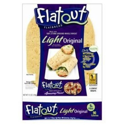 Flatout Bread Flatout Light Wraps, Garden Spinach, 6 wraps