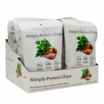 Simply Protein Chips Pea Protein Chips, Herb, 24.55 oz