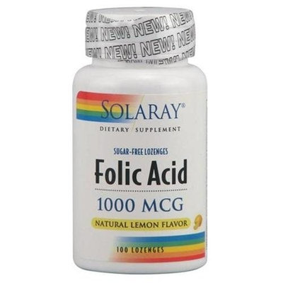 Solaray Folic Acid - 100 - Chewable