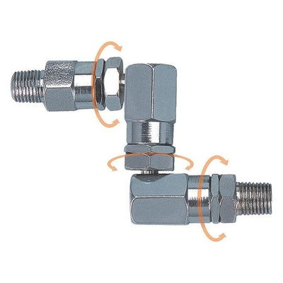 WESTWARD 21EM20 Grease Gun Swivel,360 Deg,1/4 In.