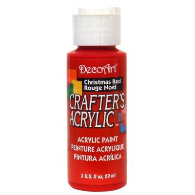 DecoArt Crafters Acrylic 2 oz Christmas red