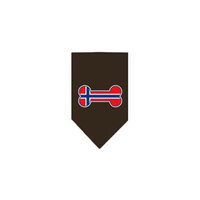 Ahi Bone Flag Norway Screen Print Bandana Cocoa Small