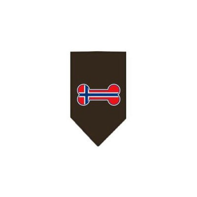 Ahi Bone Flag Norway Screen Print Bandana Cocoa Small