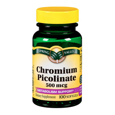 Spring Valley : General Health Chromium Picolinate 500 Mcg Chromium