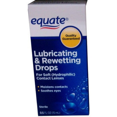 Equate Lubricating and Rewetting Drops for Soft, Hydrophilic Lenses .5 Fl Oz