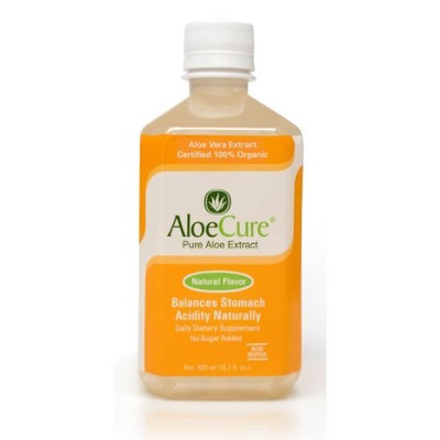 American Global Health Group, LLC AloeCure Pure Aloe Vera Juice for Bouts of Acid Reflux, Heartburn, and IBS Natural Flavor, 1 Bottle