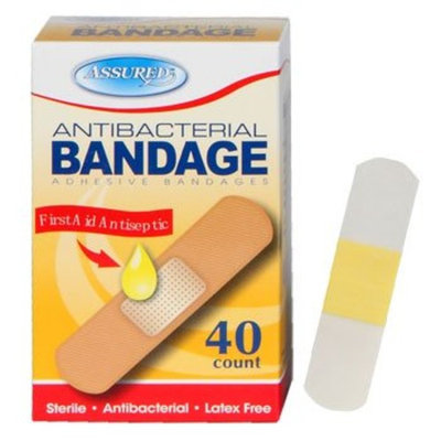 Assured Antibacterial Bandage, adhesive bandages, Germ-fighting Protection