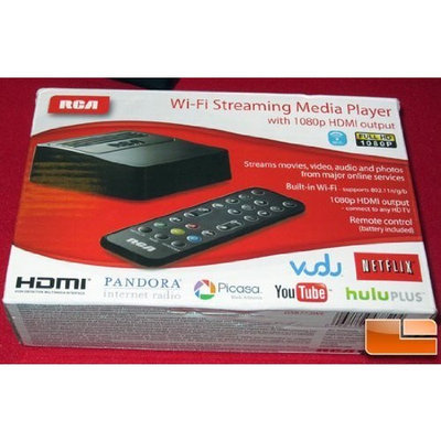 RCA Wi-fi Streaming Media Player DSB772E with 1080p HDMI output