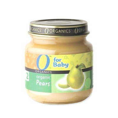 O Organics for Baby Organic Pears, Stage 2, 4 Ounce Jars (Pack of 12)