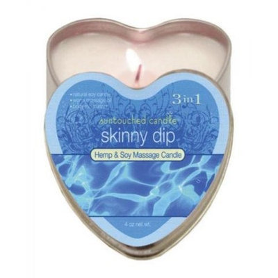 Earthly Body Candle 3 In 1 Heart Skinny Dip 4.7 Oz.