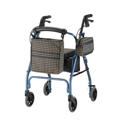 Nova GetGO Classic Rolling Walker w/ Houndstooth Bags