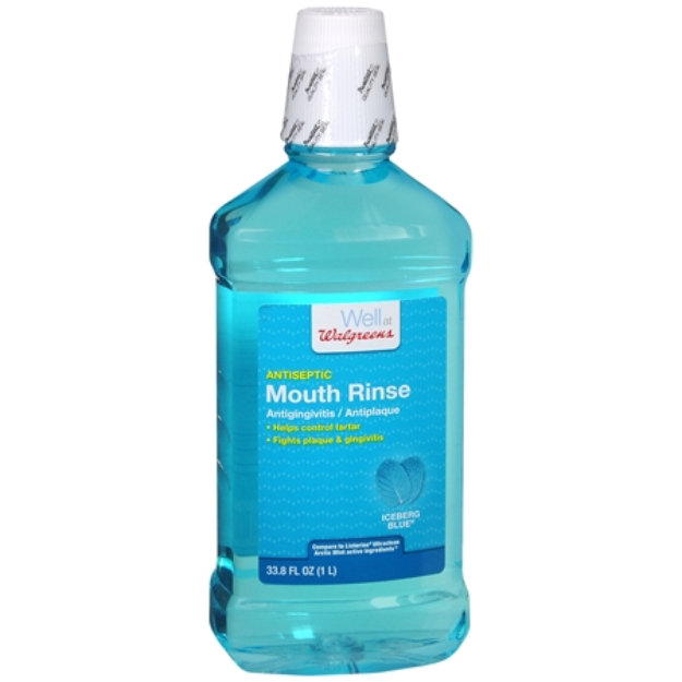 Walgreens Antiseptic Tartar Control Mouth Rinse, Iceberg Blue, 33.8 fl oz Reviews 2019