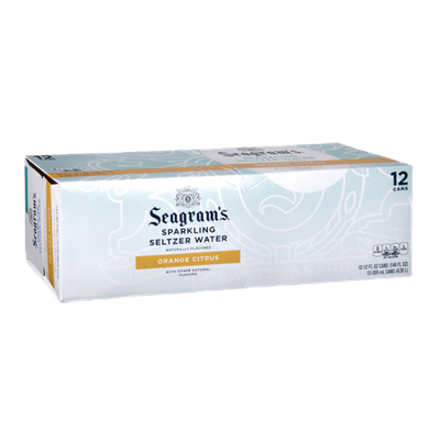 Seagram's Orange Citrus Sparkling Seltzer Water - 12 CT