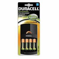 Duracell Value Charger with 4 AA StayCharged NiMH Batteries