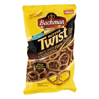 Bachman Brick Oven Flame-Baked Original Butter Twist Pretzels