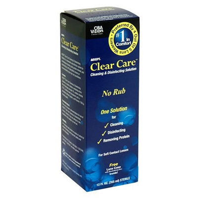 CIBA Vision Clear Care Cleaning & Disinfecting Solution, 12 fl oz (355 ml)
