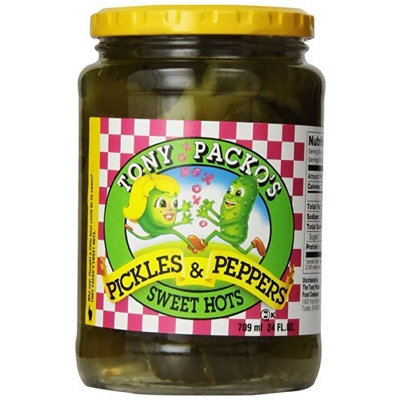 Tony Packo's Tony Packo Sweet Hot Pickles and Peppers, 24 Ounce