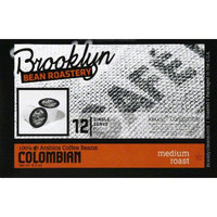 Brooklyn Bean Roastery Medium Roast Coffee Colombian 12 K-Cups