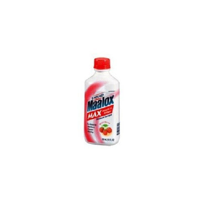 Maalox Advanced Maximum Strength Antacid/Anti-Gas Liquid, Wild Berry, 12-Ounce Bottles (Pack of 3)