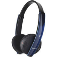 SONY Over-The-Head Bluetooth(R) Headphones (Black with Blue Translucent Trim)