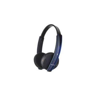 SONY Over-The-Head Bluetooth(R) Headphones (Black with Blue Translucent Trim)