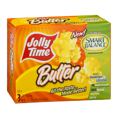 Jolly Time Butter Microwave Pop Corn - 3 CT