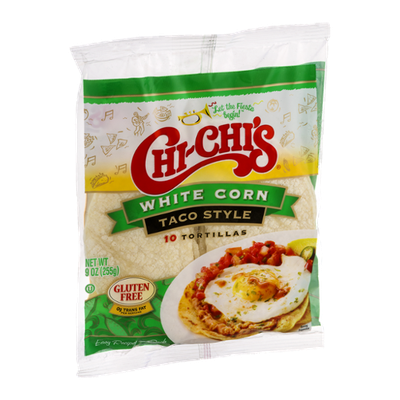 Chi-Chi's Taco Style Tortillas White Corn -10 CT