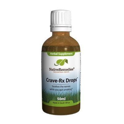 Native Remedies Crave-Rx Drops for Reducing Nicotine Cravings (50ml)